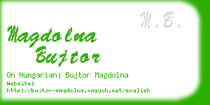 magdolna bujtor business card
